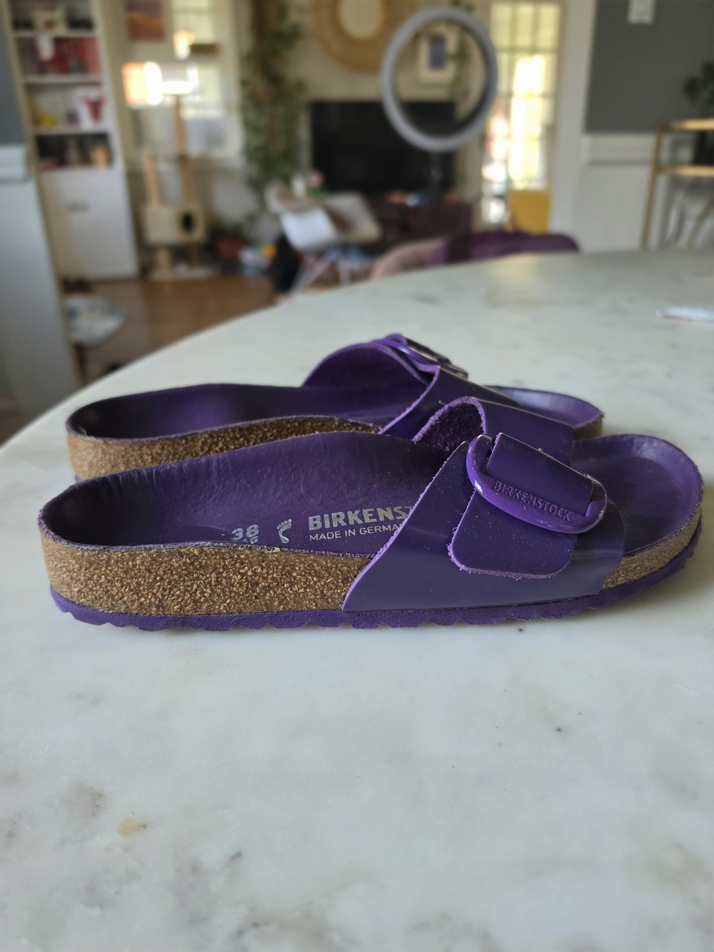 Birkenstock Purple Women's Single Strap Sandals - Picture 4 of 9